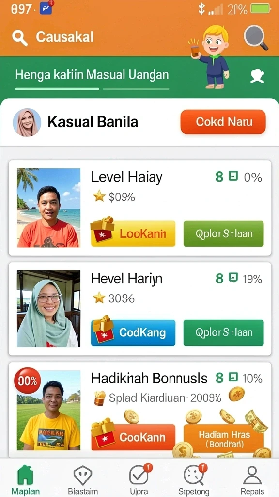 afaf - Karakter unik yang membawa pengalaman berbeda.