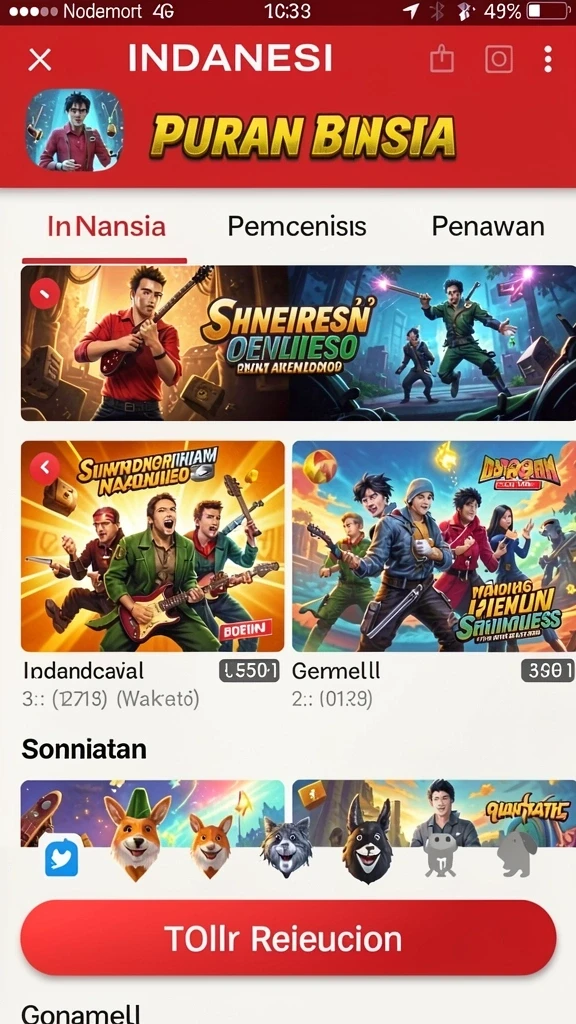 lusa777 - Tampilan menu utama LUSA777 yang menarik.