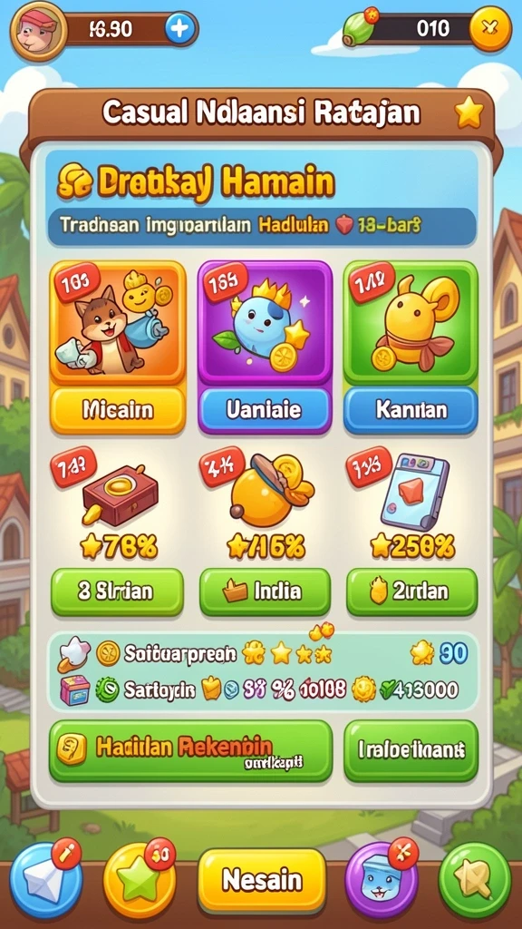 oristoto - Level menantang yang menguji keterampilan pemain.